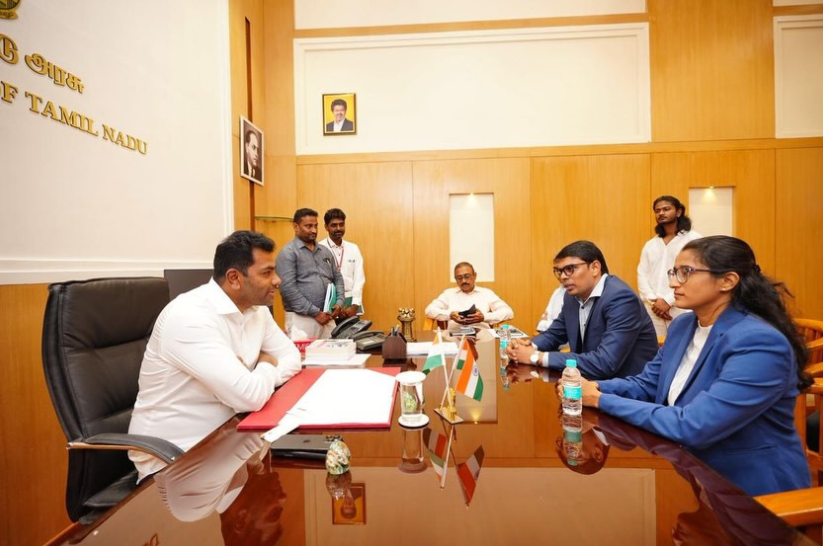 தமிழக அமைச்சர் ஆதவ் அர்ஜுனாவை சந்தித்த இலங்கை எம்.பி. அர்ச்சுனா: இருநாட்டு உறவுகள் குறித்து கலந்துரையாடல்